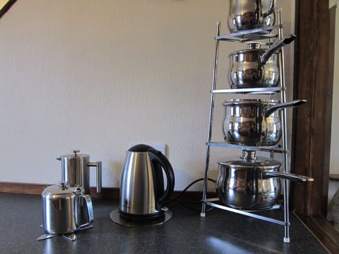 Stellar pans, kettle, teapot and insulated coffee plunger