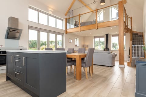 Light and spacious open plan living area