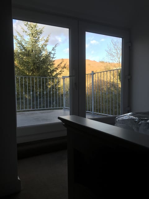 View from main bedroom.  Patio doors leading to private balcony