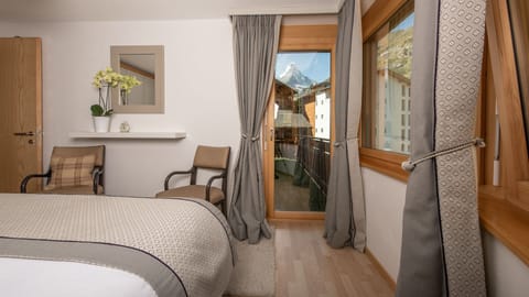 The Matterhorn will be waiting for as you pull back the curtains in the morning!