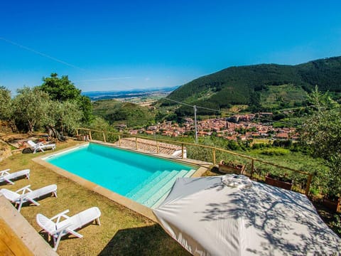 Stunning views from the garden and pool to the valley