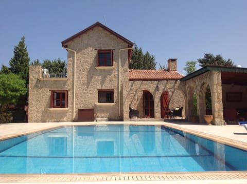 Take a dip in the private pool to cool down.