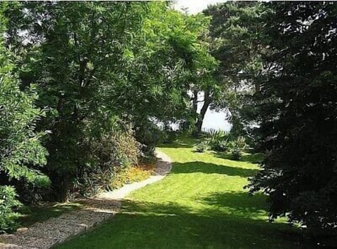 Lovely wooded garden where you can sit privately to watch the red squirrels play