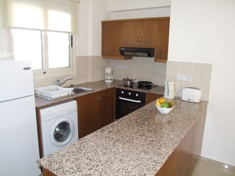 Well equipped kitchen.