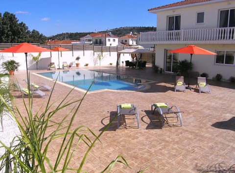 Enormous patio with 10m x 5m infinity pool.