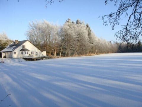 View of the house in winter
