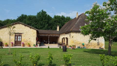Lovely stone house & separate Gite set in five and a half acres with private plunge pool for guests