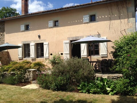 The front of the house - facing south - looking out over the valley