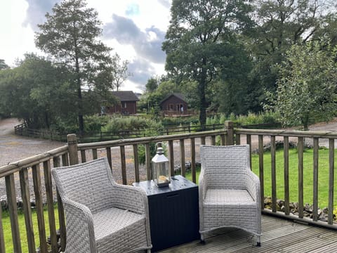 Decking with stylish deck furniture