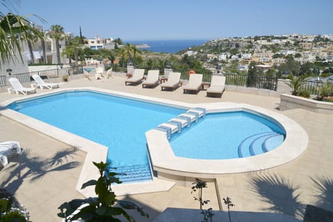 Pool and deck area with the view