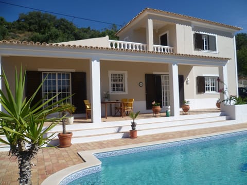 Villa and south-facing pool terrace (pre-pergola)