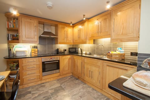Fully fitted kitchen with all you need to self cater