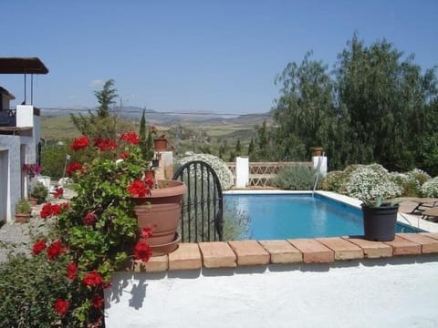 private pool with views across to El Torcal