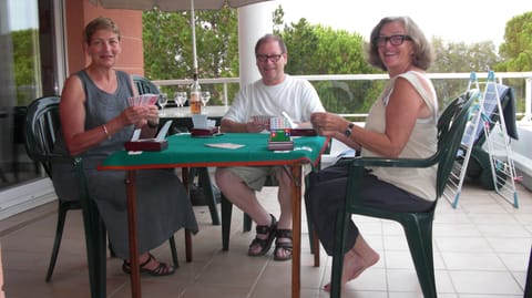 Playing Bridge on the Terrace