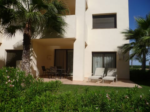 View of large patio from the pool
