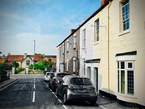 View of Shakespeare's birthplace from the front door of Globe House
