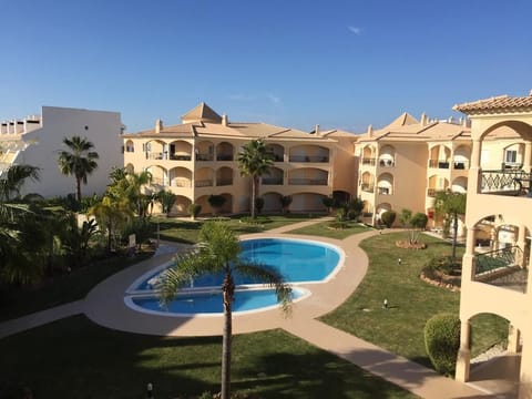 Pool and garden view from the balcony 