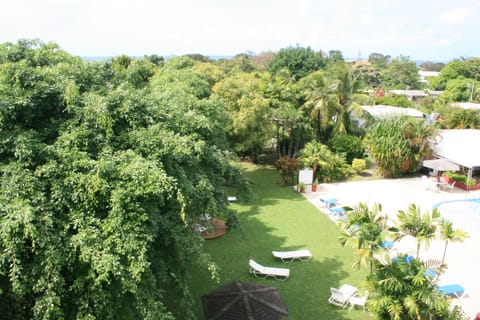 view from balcony