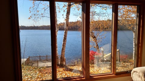 An autumn view from the living room.