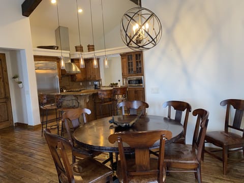 Spacious dining area