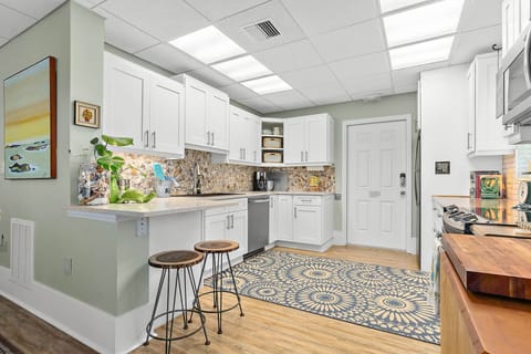 Downstairs kitchen
Each family has its own kitchen.
