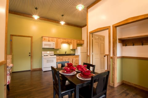Eat in Kitchen with Stove, Microwave, and Refrigerator