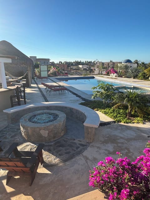 Nicest pool, jacuzzi, fire pit, and outdoor kitchen space in Todos!