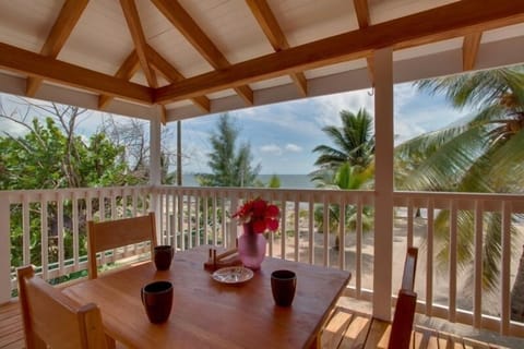 Morning coffee on the deck.