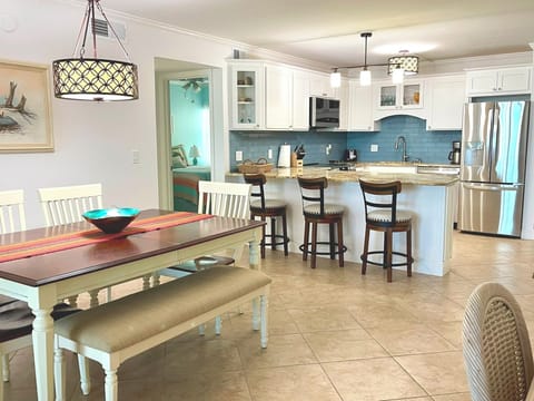 Dedicated indoor dining with plenty of seating.