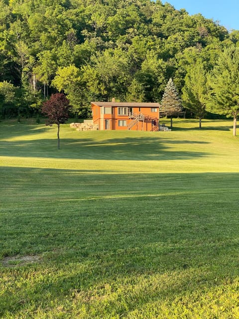 View of the house near the creek.