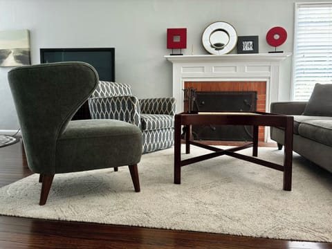 Living room entertaining space.  