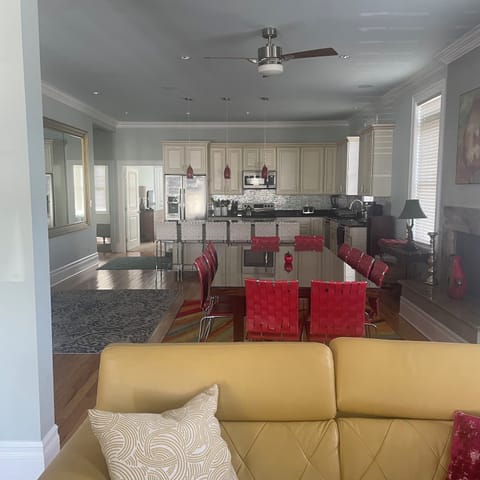 Living Room,. Dining Room and Kitchen