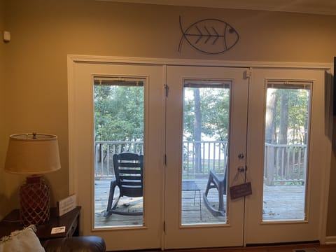 View of the lake from the den 