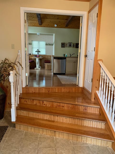 From Sunroom looking in to kitchen