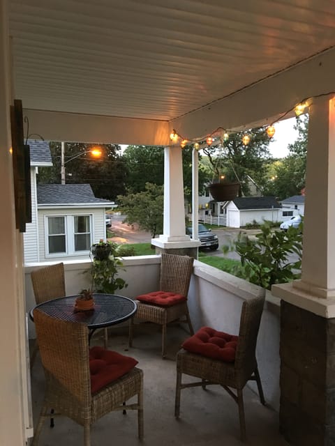 Porch eating area