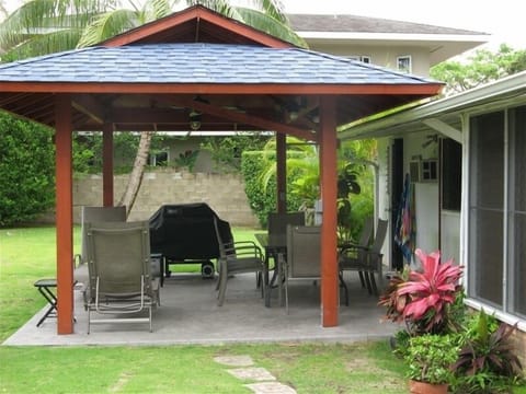 A shady place for a morning coffee or a dinnertime retreat