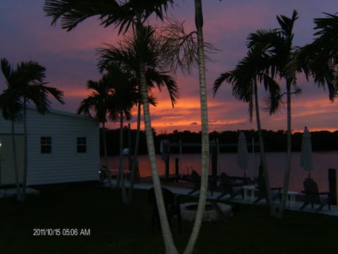 Sunset off sea wall.