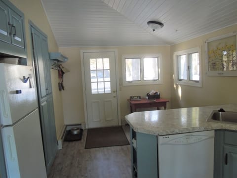 Cottage entrance from parking area