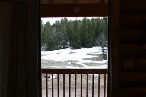 Looking out front door to valley area