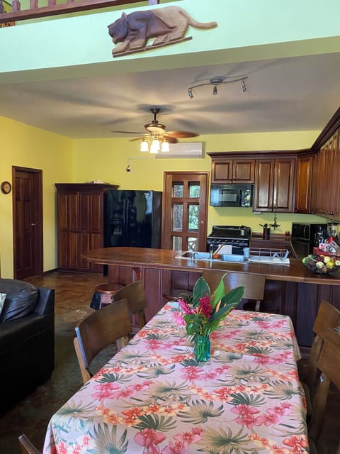 Dining area and kitchen