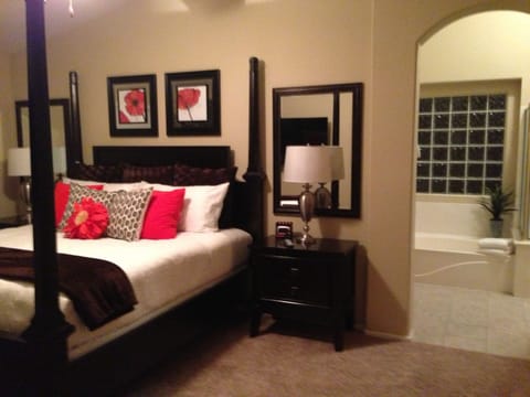 Master Bedroom and Master Bath view