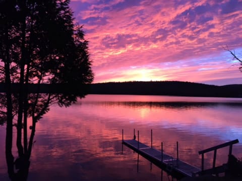 Gorgeous sunset views from the backyard.  