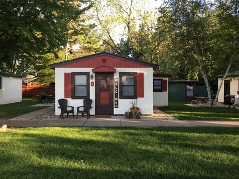 Each of the 5 cabins are complete with private table, grill, and firepit!  