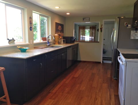Newly remodeled galley kitchen