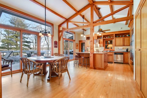 dining room and kitchen