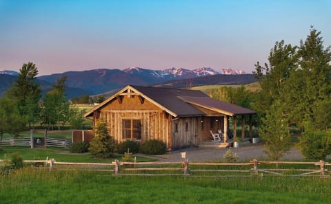 The guesthouse is 1,100 sq ft located on the border of Bozeman and Big Sky.