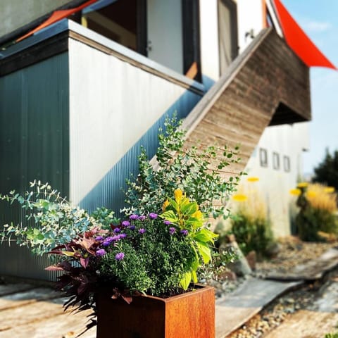 Up 1 flight of stairs to your private entrance.