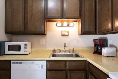 All the comforts of your home kitchen available in our condo.