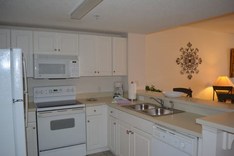 The fully equipped kitchen