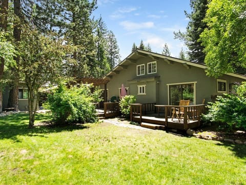 Fully fenced backyard